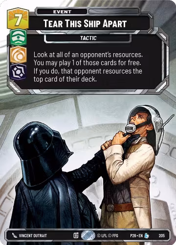 Tear This Ship Apart (205), Sector and Regional Promos: Season 2 — Star Wars card price