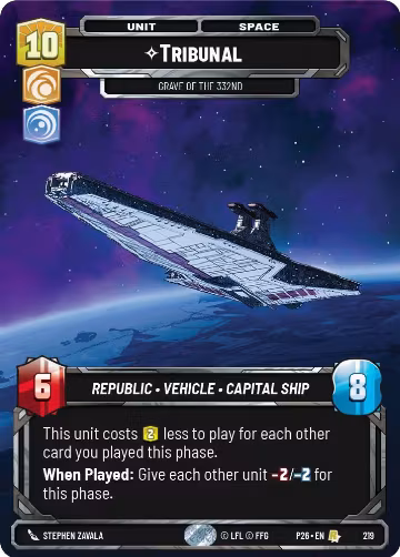 Tribunal - Grave of the 332nd (Foil) (219), Sector and Regional Promos: Season 2 — Star Wars card price