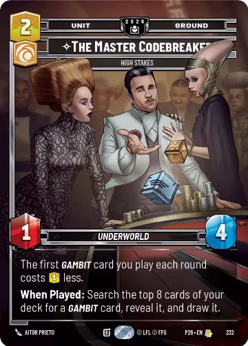 The Master Codebreaker - High Stakes (232), Sector and Regional Promos: Season 2 — Star Wars card price