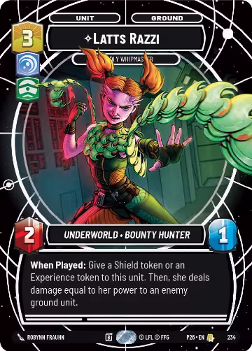 Latts Razzi - Deadly Whipmaster (234), Sector and Regional Promos: Season 2 — Star Wars card price