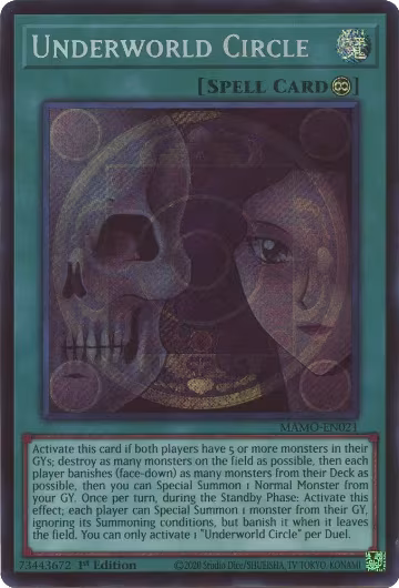 Underworld Circle (Secret Rare) (MAMO-EN021), Magnificent Monsters — Yu-Gi-Oh! card price