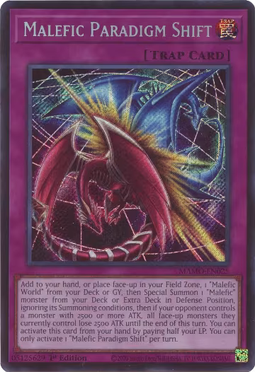 Malefic Paradigm Shift (Secret Rare) (MAMO-EN025), Magnificent Monsters — Yu-Gi-Oh! card price