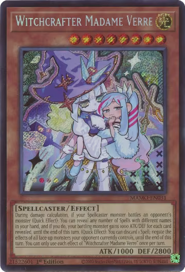 Witchcrafter Madame Verre (Secret Rare) (MAMO-EN031), Magnificent Monsters — Yu-Gi-Oh! card price