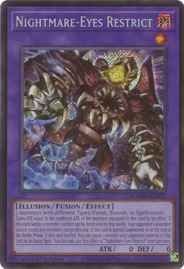 Nightmare-Eyes Restrict (MAMO-EN122), Magnificent Monsters — Yu-Gi-Oh! card price