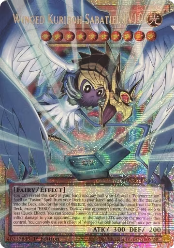 Winged Kuriboh Sabatiel LV10 (Starlight Rare) (Extended Art) (MAMO-EN006), Magnificent Monsters — Yu-Gi-Oh! card price