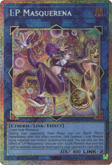 I:P Masquerena (Starlight Rare) (MAMO-EN029), Magnificent Monsters — Yu-Gi-Oh! card price