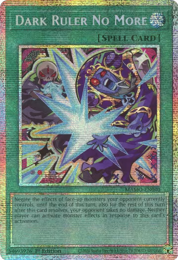 Dark Ruler No More (Starlight Rare) (MAMO-EN040), Magnificent Monsters — Yu-Gi-Oh! card price