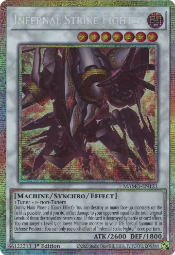 Infernal Strike Fighter (Starlight Rare) (MAMO-EN123), Magnificent Monsters — Yu-Gi-Oh! card price