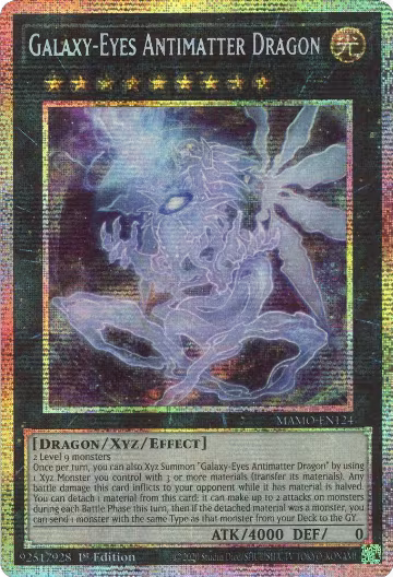 Galaxy-Eyes Antimatter Dragon (Starlight Rare) (MAMO-EN124), Magnificent Monsters — Yu-Gi-Oh! card price