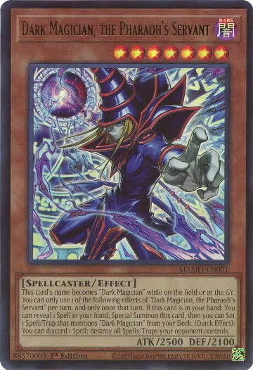 Dark Magician, the Pharaoh's Servant (MAMO-EN001), Magnificent Monsters — Yu-Gi-Oh! card price
