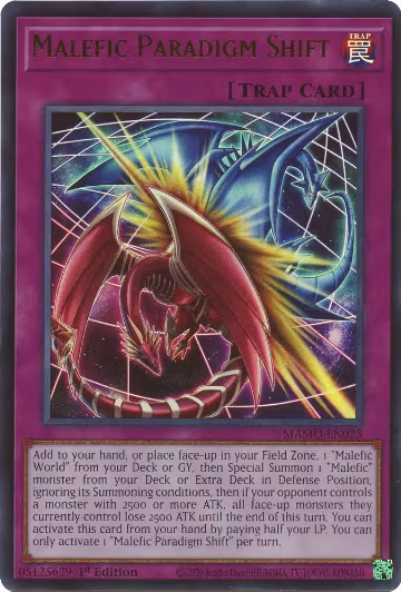 Malefic Paradigm Shift (MAMO-EN025), Magnificent Monsters — Yu-Gi-Oh! card price