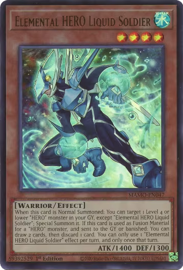 Elemental HERO Liquid Soldier (MAMO-EN047), Magnificent Monsters — Yu-Gi-Oh! card price