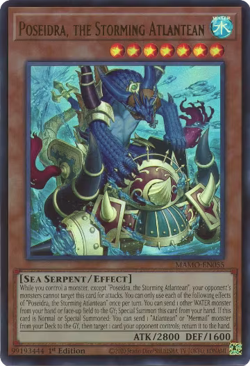 Poseidra, the Storming Atlantean (MAMO-EN055), Magnificent Monsters — Yu-Gi-Oh! card price