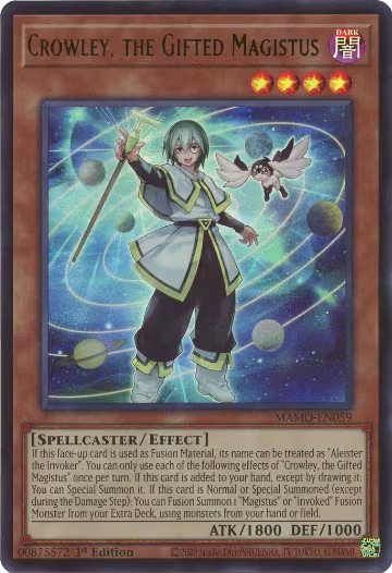 Crowley, the Gifted Magistus (MAMO-EN059), Magnificent Monsters — Yu-Gi-Oh! card price