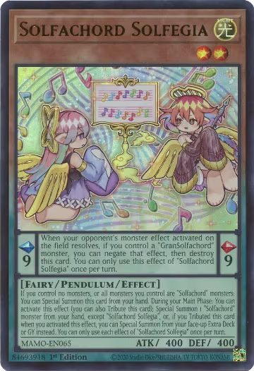 Solfachord Solfegia (MAMO-EN065), Magnificent Monsters — Yu-Gi-Oh! card price
