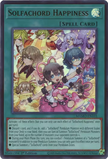 Solfachord Happiness (MAMO-EN103), Magnificent Monsters — Yu-Gi-Oh! card price