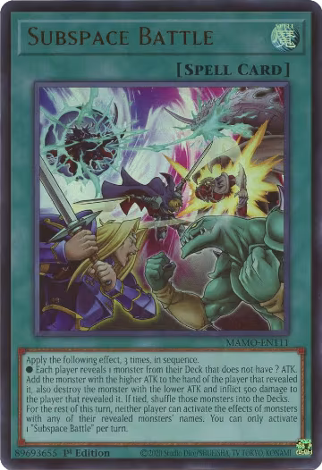 Subspace Battle (MAMO-EN111), Magnificent Monsters — Yu-Gi-Oh! card price