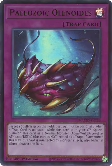 Paleozoic Olenoides (MAMO-EN116), Magnificent Monsters — Yu-Gi-Oh! card price