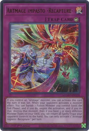Artmage Impasto -Recapture- (MAMO-EN120), Magnificent Monsters — Yu-Gi-Oh! card price