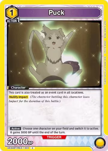 Puck (001) (UE24BT/REZ-1-001), Re:ZERO -Starting Life in Another World- — Union Arena card price