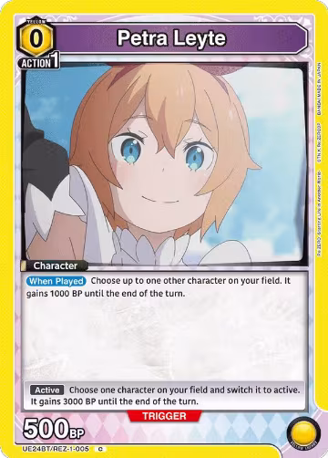 Petra Leyte (UE24BT/REZ-1-005), Re:ZERO -Starting Life in Another World- — Union Arena card price