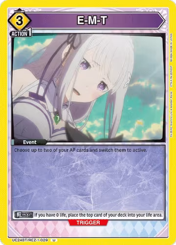 E-M-T (UE24BT/REZ-1-029), Re:ZERO -Starting Life in Another World- — Union Arena card price