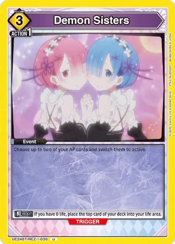 Demon Sisters (UE24BT/REZ-1-030), Re:ZERO -Starting Life in Another World- — Union Arena card price