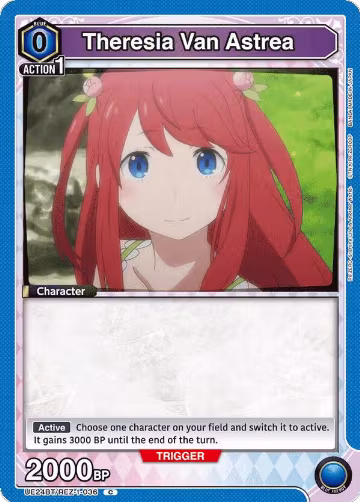 Theresia Van Astrea (UE24BT/REZ-1-036), Re:ZERO -Starting Life in Another World- — Union Arena card price