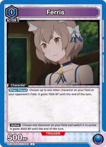Ferris (042) (UE24BT/REZ-1-042), Re:ZERO -Starting Life in Another World- — Union Arena card price