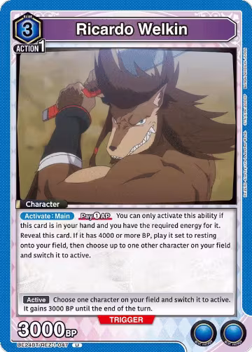Ricardo Welkin (UE24BT/REZ-1-047), Re:ZERO -Starting Life in Another World- — Union Arena card price