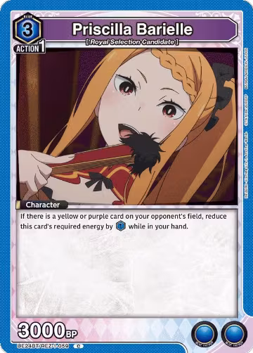 Priscilla Barielle (UE24BT/REZ-1-059), Re:ZERO -Starting Life in Another World- — Union Arena card price