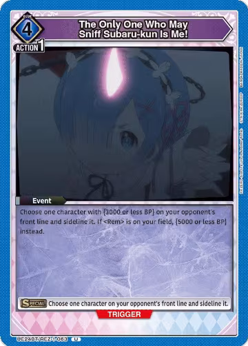 The Only One Who May Sniff Subaru-kun Is Me! (UE24BT/REZ-1-063), Re:ZERO -Starting Life in Another World- — Union Arena card price