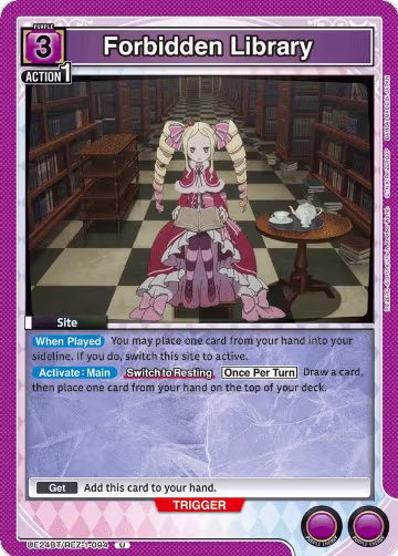 Forbidden Library (UE24BT/REZ-1-094), Re:ZERO -Starting Life in Another World- — Union Arena card price