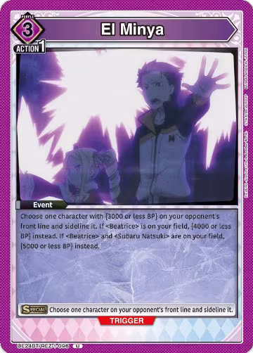 El Minya (UE24BT/REZ-1-096), Re:ZERO -Starting Life in Another World- — Union Arena card price