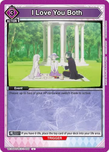 I Love You Both (UE24BT/REZ-1-099), Re:ZERO -Starting Life in Another World- — Union Arena card price