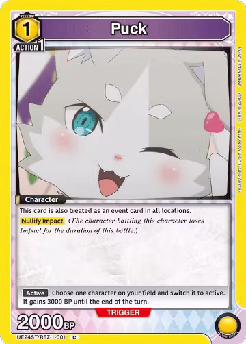 Puck (UE24ST/REZ-1-001), Re:ZERO -Starting Life in Another World- Starter Deck — Union Arena card price