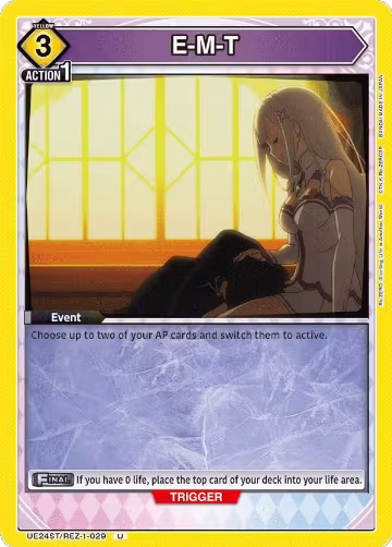E-M-T (UE24ST/REZ-1-029), Re:ZERO -Starting Life in Another World- Starter Deck — Union Arena card price
