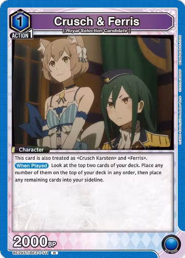 Crusch & Ferris (UE24ST/REZ-1-111), Re:ZERO -Starting Life in Another World- Starter Deck — Union Arena card price