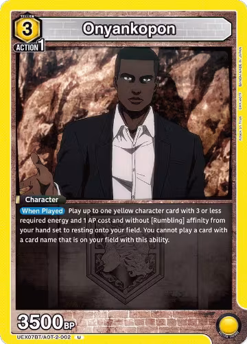 Onyankopon (UEX07BT/AOT-2-002), UEX07BT: Attack on Titan Vol. 2 — Union Arena card price