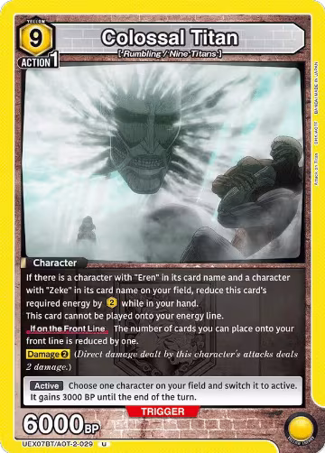 Colossal Titan (UEX07BT/AOT-2-029), UEX07BT: Attack on Titan Vol. 2 — Union Arena card price