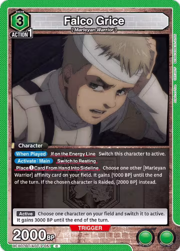 Falco Grice (051) (UEX07BT/AOT-2-051), UEX07BT: Attack on Titan Vol. 2 — Union Arena card price
