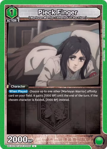Pieck Finger (055) (UEX07BT/AOT-2-055), UEX07BT: Attack on Titan Vol. 2 — Union Arena card price