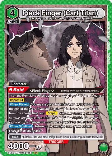 Pieck Finger (Cart Titan) (UEX07BT/AOT-2-056), UEX07BT: Attack on Titan Vol. 2 — Union Arena card price