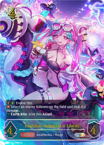 Lilanthim, Anathema of Edacity (PCS01-001EN) — card price