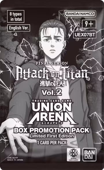 Attack on Titan Vol. 2 - Box Promotion Pack, UEX07BT: Attack on Titan Vol. 2 — Union Arena sealed product price