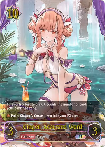 Ginger, Accursed Word (PCS01-002EN) — card price