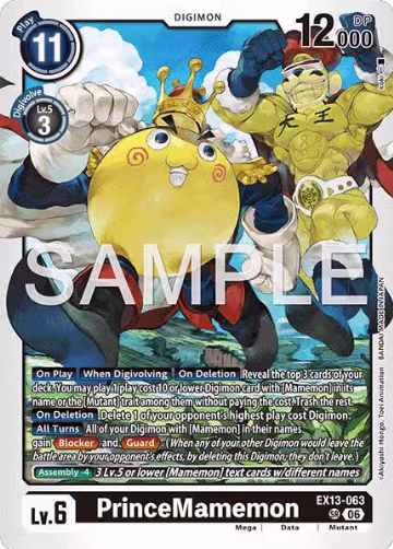 PrinceMamemon (EX13-063 SR), Chivalrous XIII — Digimon card price