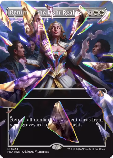 Return to the Light Realms (Borderless) (Facet Foil) (0451) (451), Reality Fracture — Magic card price
