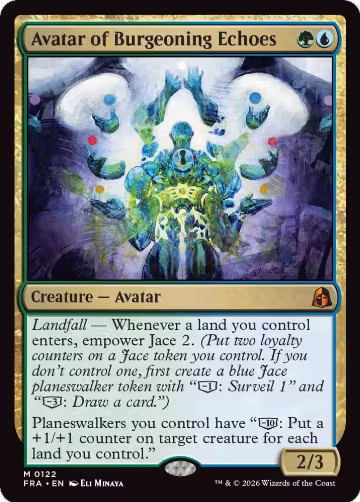Avatar of Burgeoning Echoes (122), Reality Fracture — Magic card price