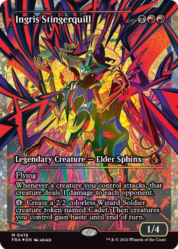 Ingris Stingerquill (Showcase) (Fracture Foil) (0419) (419), Reality Fracture — Magic card price